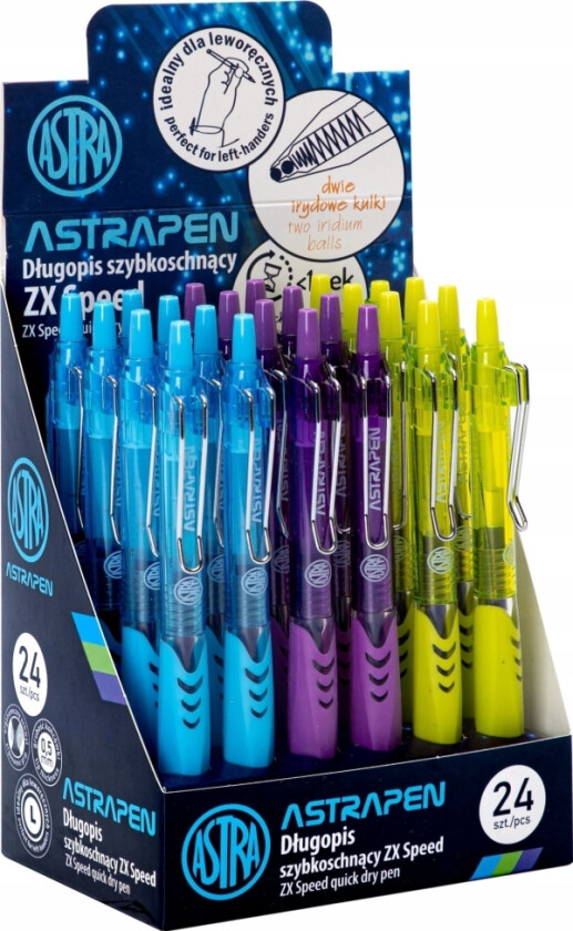 Zx Speed Automatisk Kulepenn (24 Stk)