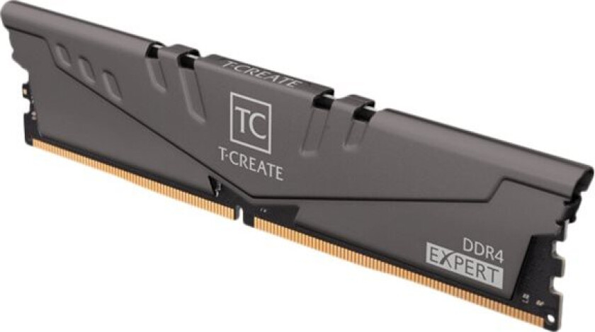 T-Create Expert Oc10l - Ddr4 - Sett - 16 Gb: 2 X 8 Gb - Dimm 288-Pin - 3600 Mhz / Pc4-28800 - Cl18 - 1.35 V - Ikke-Bufret - Ikke-Ecc - Titangrå