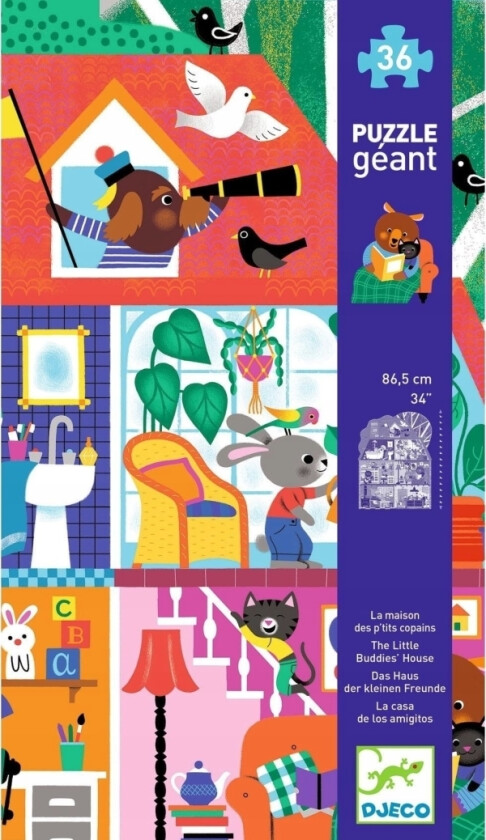 Giant Jigsaw - Animal House (36 Deler)