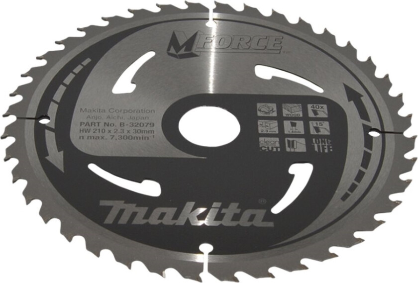 Sirkelsag 210X30mm 24-Tenner Mforce