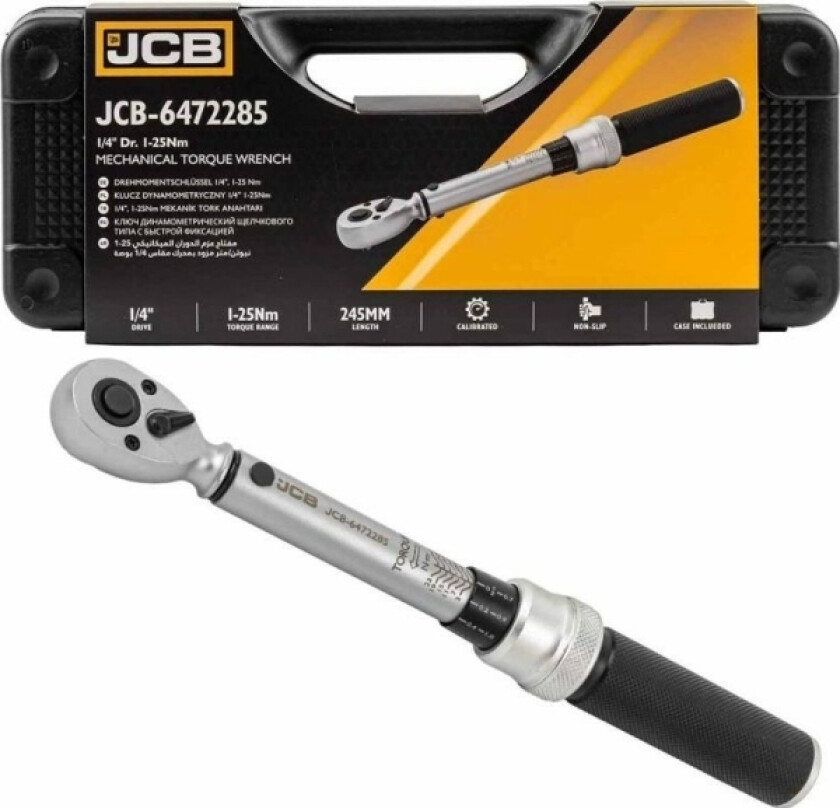 Jcb Momentnøkkel 1/4" 1-25Nm