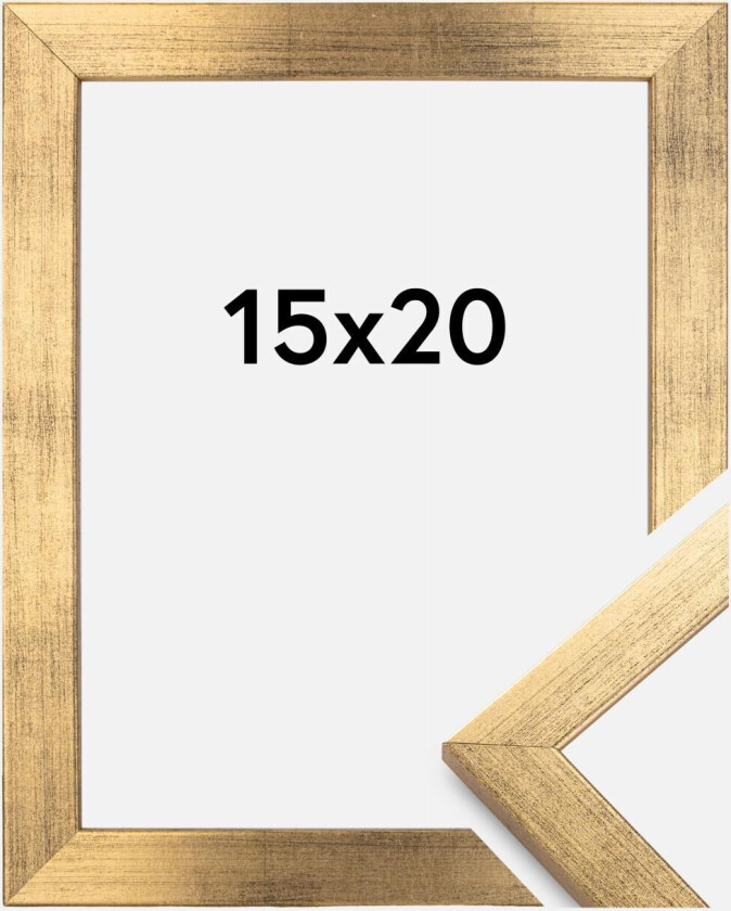 Ramme Stilren Akrylglass Gull 15x20 Cm
