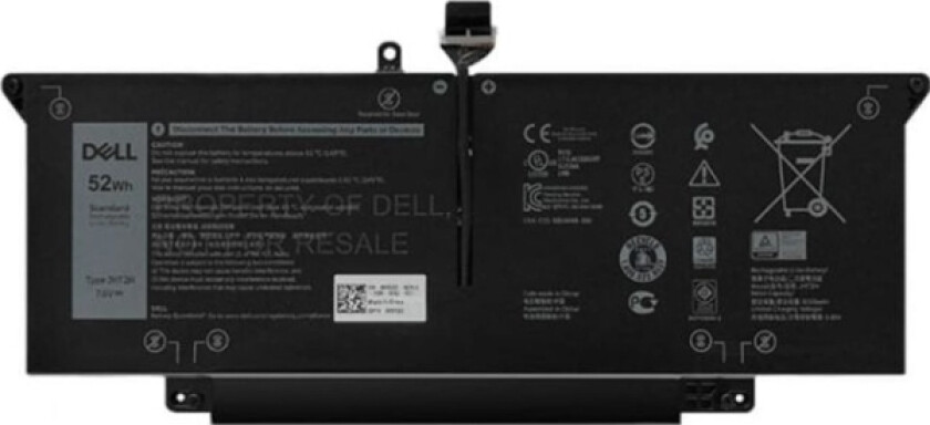 - Batteri Til Bærbar Pc - Litiumion - 6500 Mah - 52 Wh - For Latitude 7310, 7410
