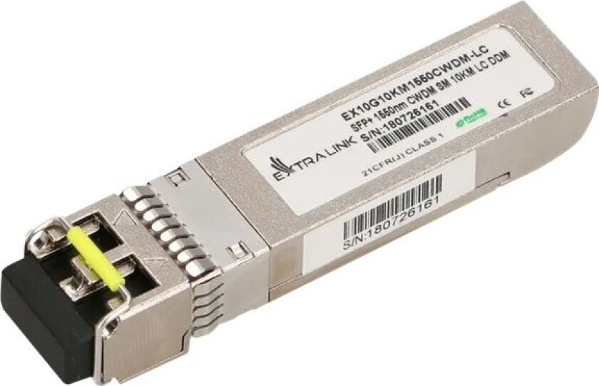 Bilde av Extralink - Sfp+ Transceivermodul - Cwdm - Lc-Enkeltmodus - Opp Til 10 Km - 1550 Nm