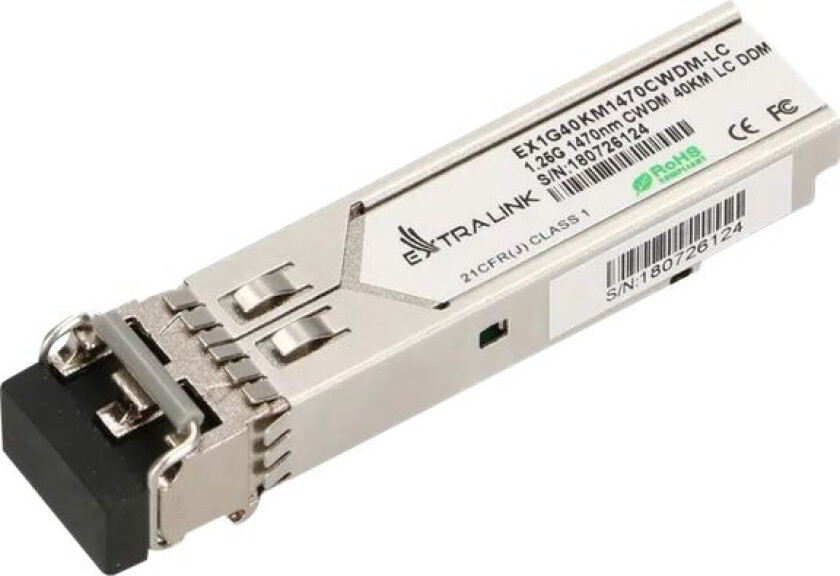 Extralink - Sfp (Mini-Gbic) Transceivermodul - Cwdm - Lc-Enkeltmodus - Opp Til 40 Km - 1470 Nm