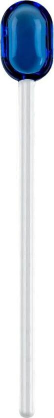 latteskje glass 15,5 cm Blue-clear