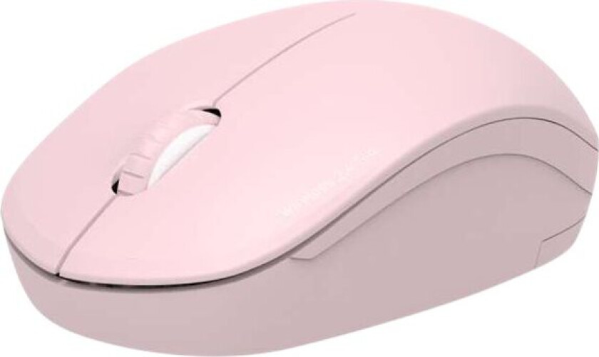 Port Connect Collection - Mus - Høyre- Og Venstrehåndet - Optisk - 3 Knapper - Trådløs - 2.4 Ghz - Usb / Usb-C Wireless Receiver - Rødme