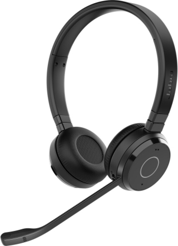 Jabra Evolve 65 Te Stereo - Hodesett - On-Ear - Bluetooth - Trådløs - Usb-A Via Bluetooth-Adapter - Lydisolerende - Uc-Sertifisert