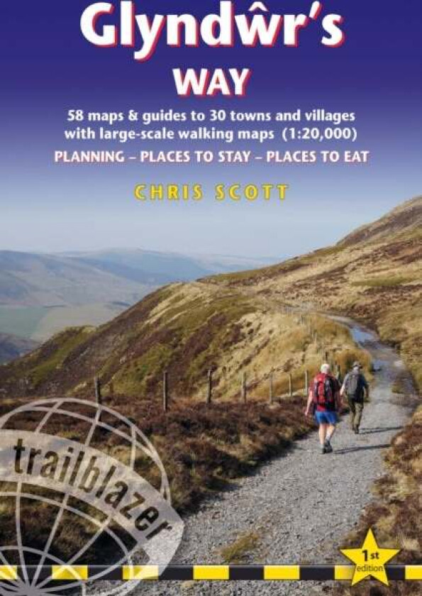 Glyndwr's Way Trailblazer Walking Guide 10e av Chris Scott