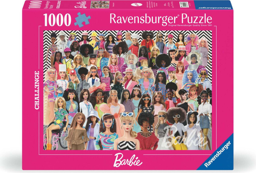 Puslespill 1000 Barbieutfordring Ravensburger