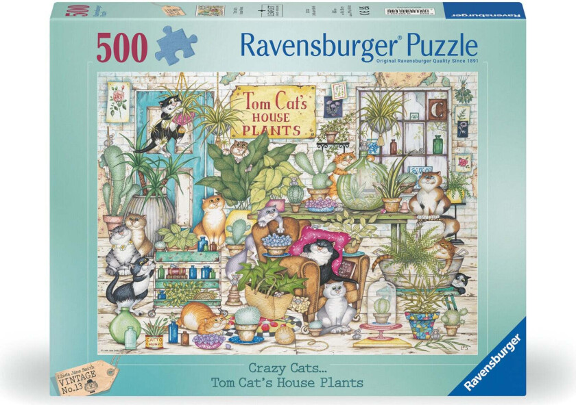 Puslespill 500 Plante Butikk Ravensburger