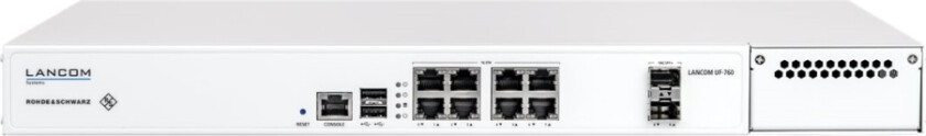 Lancom R&S Unified Firewall Uf-760 - Brannvegg - 10 Porter - 10Gbe - 1U - Skystyring - Rackmonterbar