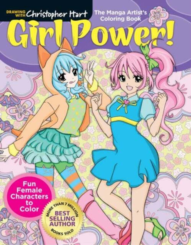 Manga Artist's Coloring Book: Girl Power! av Christopher Hart