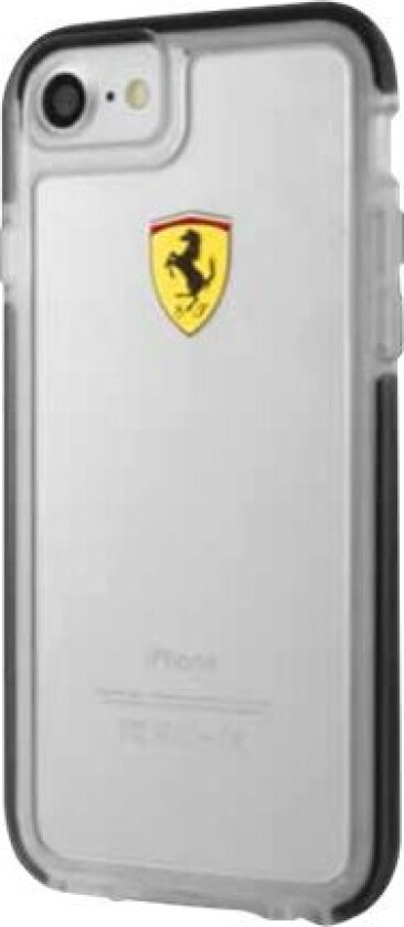 Ferrari On Track - Baksidedeksel For Mobiltelefon - Tpe - Svart - For Apple Iphone 7, 8