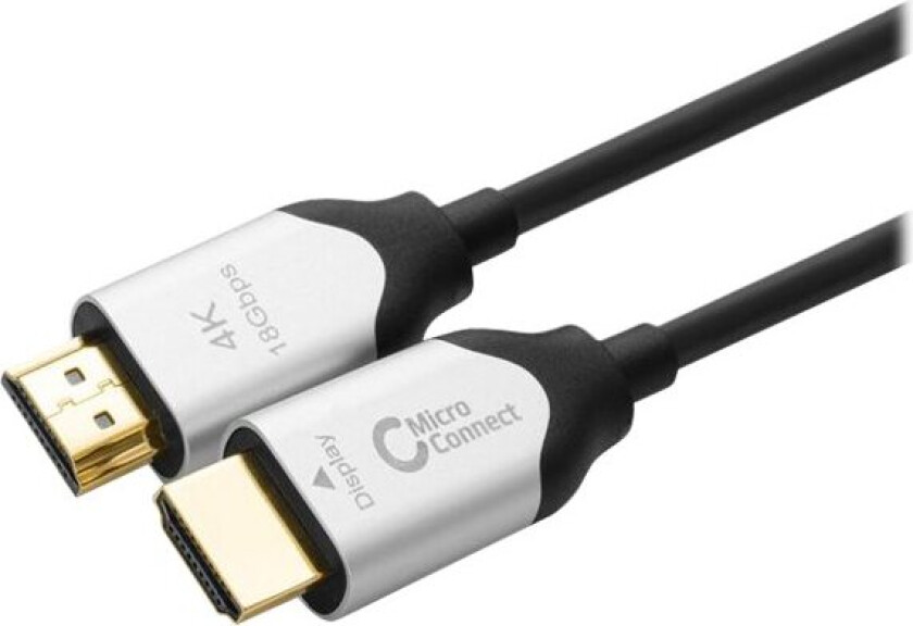 Bilde av Microconnect Premium - Hdmi-Kabel Med Ethernet - Hdmi Hann Til Hdmi Hann - 25 M - Hybridkobber / Fiberoptikk - Svart - Aktiv Optisk Hybridkabel, Støt