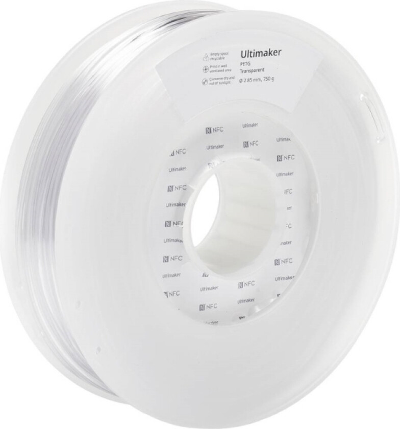 227332 Filament Petg Kemisk Bestandig, Varmebestandig 2.85 Mm 750 G Transparent 1 Stk