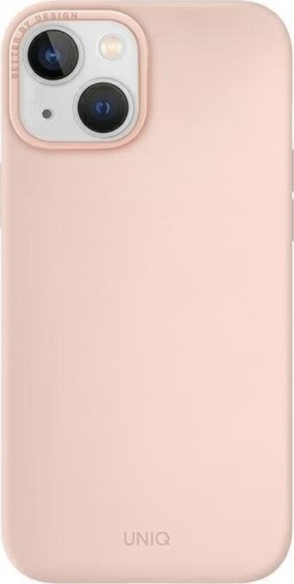 Deksel Uniq Uniq Deksel Lino Hue For Iphone 14 6.1 Magclick Charge Rosa / Rosa