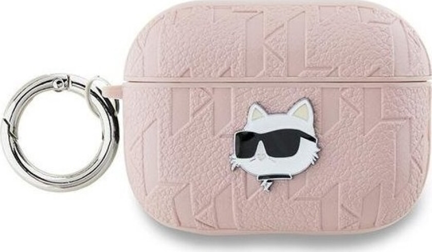 Klap2pgchpp Airpods Pro 2 (2022/2023) Deksel Rosa/Rosa Monogram Choupette Head
