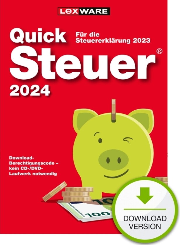 Quicksteuer 2024 - Lisens - 1 Bruker - Esd - Win - Tysk