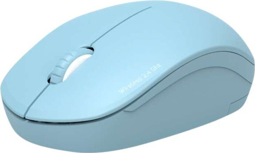 Port Connect Collection - Mus - Høyre- Og Venstrehåndet - Optisk - 3 Knapper - Trådløs - 2.4 Ghz - Usb / Usb-C Wireless Receiver - Himmelblå