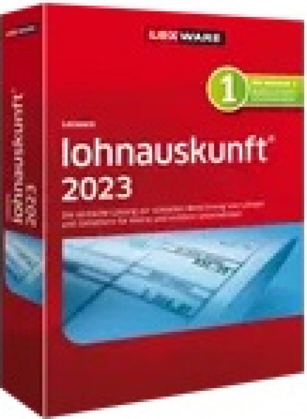 Lohnauskunft 2023, Accounting, 1 Lisenser, Elektronisk Programvarenedlasting (Esd), Tysk, 1 Lisenser, 1 År