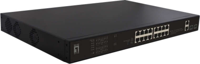 Levelone Fgp-2031, Uhåndtert, Fast Ethernet (10/100), Strøm Over Ethernet (Poe), Rack-Montering, 1U
