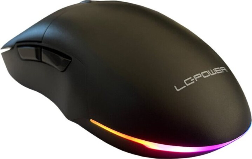 Lc Power Lc-M900b-C-W - Mus - Optisk - 6 Knapper - Trådløs, Kablet - 2.4 Ghz, Usb-C - Usb Trådløs Mottaker - Svart - Løsvekt