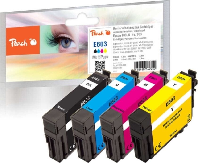 Pi200-868, Standard Utskriftsproduksjon, 4,8 Ml, 3,8 Ml, 4 Stykker, Multipakke