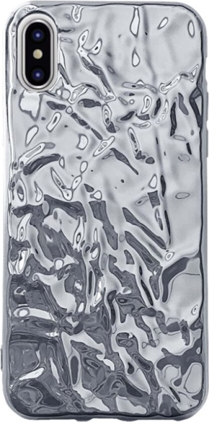 Puro Metal Flex - Baksidedeksel For Mobiltelefon - Termoplast-Polyuretan (Tpu) - Sølv - For Apple Iphone X, Xs