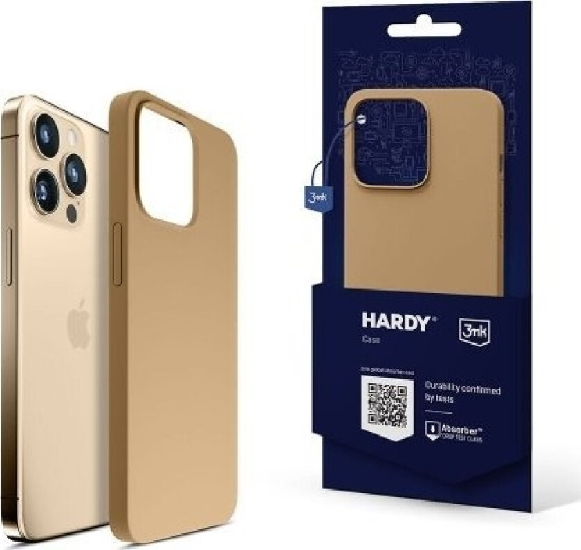 3Mk Hardy Case Iphone 15 Pro 6.1" Dark Gold/Dark Gold Magsafe