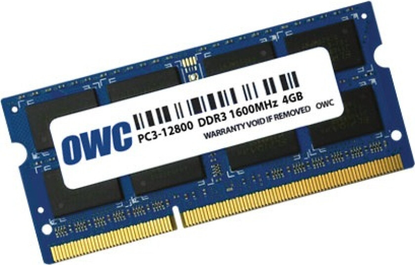 Owc Owc1600ddr3s4gb, 4 Gb, 1 X 4 Gb, Ddr3, 1600 Mhz, 204-Pinners So-Dimm