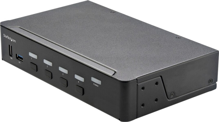 Startech.Com 4 Port Hdmi Kvm Switch, Single Monitor 4K 60Hz Ultra Hd Hdr, Desktop Hdmi 2.0 Kvm Switch With 2 Port Usb 3.0 Hub (5Gbps) & 4X Usb 2.0 Hi