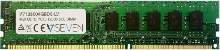 - Ddr3 - Modul - 4 Gb - Dimm 240-Pin - 1600 Mhz / Pc3-12800 - Cl11 - 1.35 V - Ikke-Bufret - Ecc