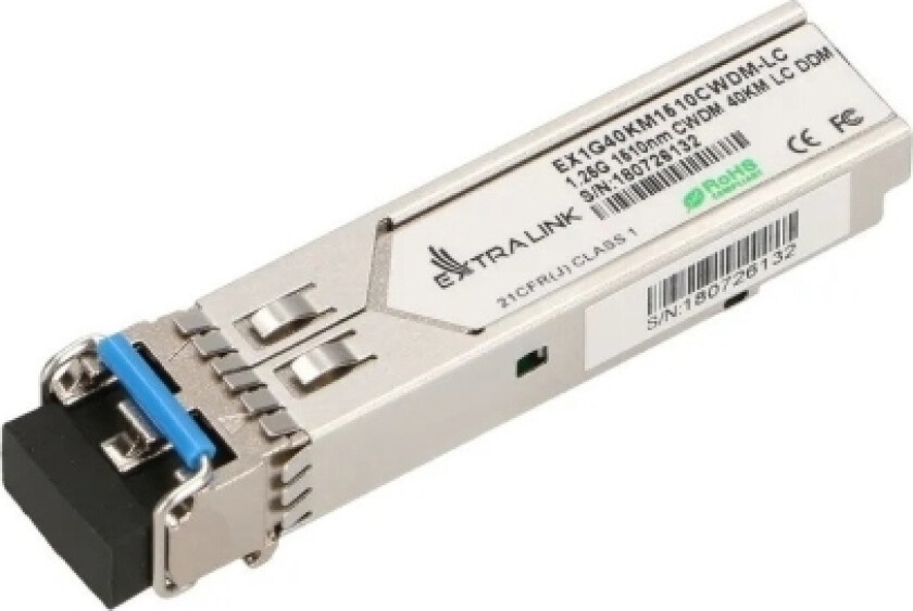 Extralink - Sfp (Mini-Gbic) Transceivermodul - Cwdm - Lc-Enkeltmodus - Opp Til 40 Km - 1510 Nm