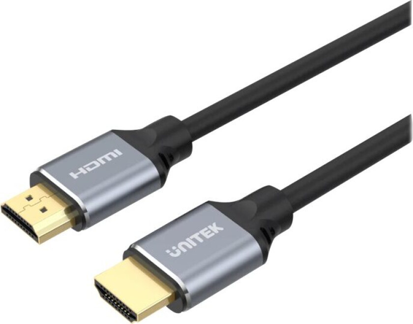 Unitek - Ultra High Speed - Hdmi-Kabel - Hdmi Hann Til Hdmi Hann - 5 M - Skjermet - Svart - 8K-Støtte, 4K 120 Hz Støtte - For Unitek C137w, C138w, C1