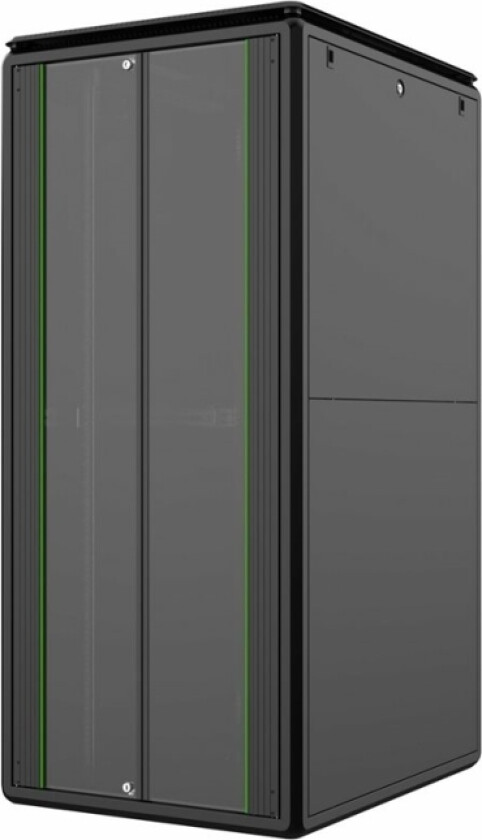 By Logon - Rack Skap - 800 X 1000 Mm, Data Line - Free-Standing - Svart, Ral 9005 - 36U - 19"