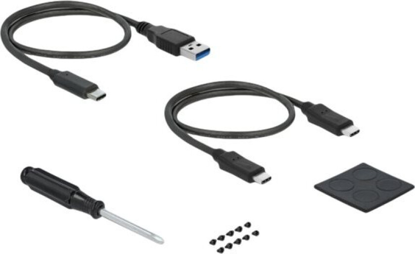 Delock External Enclosure For 2.5" Sata Hdd / Ssd With Additional Usb Type-C And Type-A Port And Sd Slot - Drevkabinett - 2.5" - Sata 6Gb/S - Usb 3.0