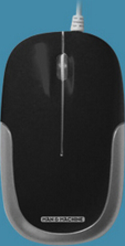 C Mouse, Ambidekstriøs, Laser, Usb Type-A, 1000 Dpi, Sort, Sølv