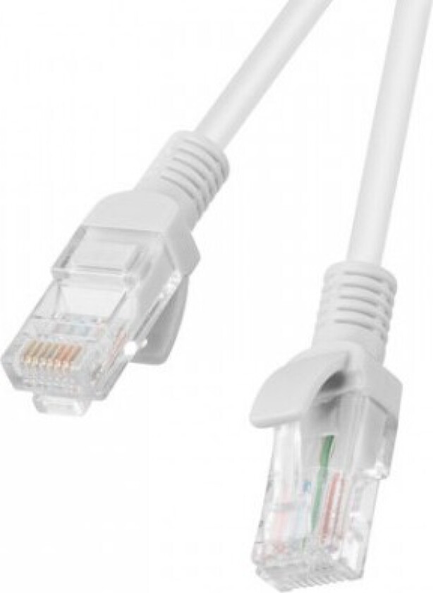 Lanberg Pcu6-20Cc-0200-S Lanberg Patchcord Rj45, Kat. 6, Utp, 2M, Grå, Pakke Samlet 10 Stk