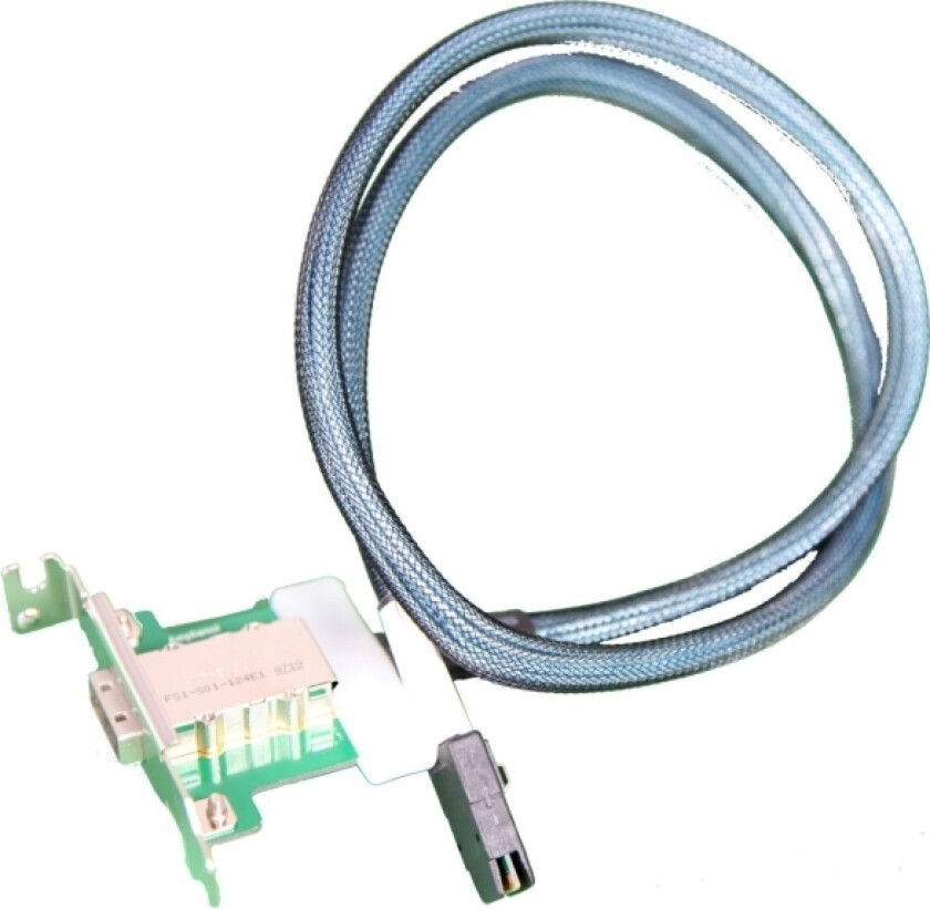 Supermicro Ipass/Ipass, Iscsi, Sas, Lavprofil, Sff-8087/Sff-8088, Blå, Nickel, Server