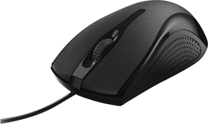 Mc-200 - Mus - Optisk - 3 Knapper - Kablet - Usb - Svart