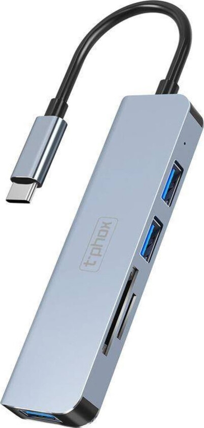 Splitter T-Phox Hub T-Phox Tph2041 5In1 Usb-C/Hdmi Usb3.0X1+Usb2.0X1+Hdmi 4K