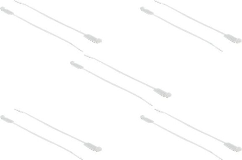 Delock Cable Tie With Label Tap - Kabelfestebånd - 27 Cm - Hvit (En Pakke 10)