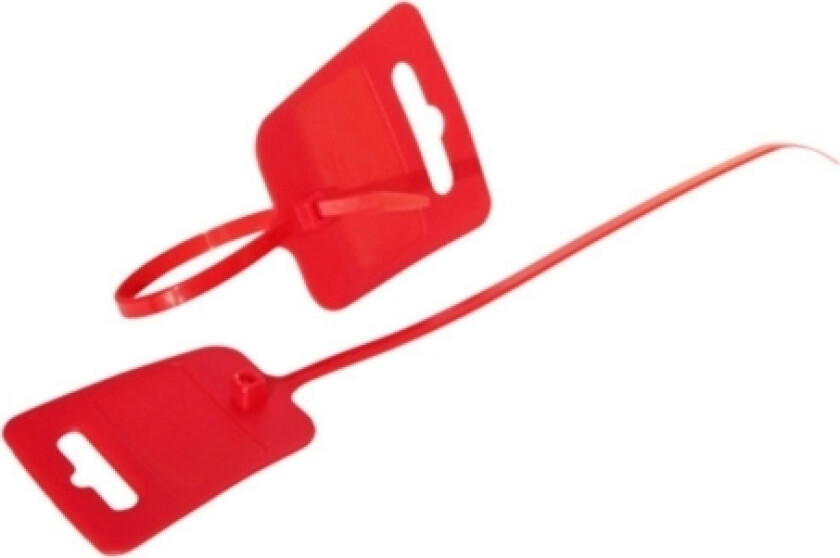 Bs81980-R, Avrivbart Buntebånd, Rød, 250 Mm, 4,8 Mm, 100 Stykker, Tyskland