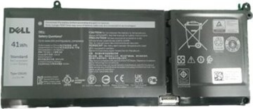Primary - Batteri Til Bærbar Pc - Litiumion - 3-Cellers - 41 Wh - For Inspiron 14 5410, 15 35Xx, 15 5510, 16 5625 Latitude 33Xx Vostro 14 5410