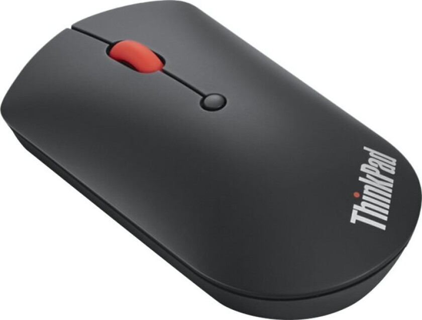 Thinkpad Silent - Mus - Høyre- Og Venstrehåndet - Blå Optisk - 3 Knapper - Trådløs - Bluetooth 5.0 - Svart - Brun Boks