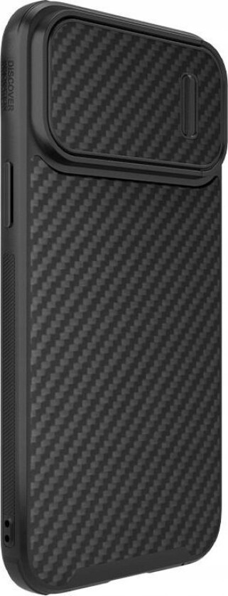 Nillkin Synthetic Fiber S-Deksel Iphone 14 Pro-Deksel Med Kameradeksel, Svart