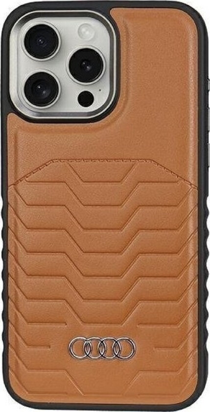 Audi Audi Synthetic Leather Magsafe Iphone 14 Pro Max 6.7" Brazowy/Brown Hardcase Au-Tpupcmip14pm-Gt/D3-Bn