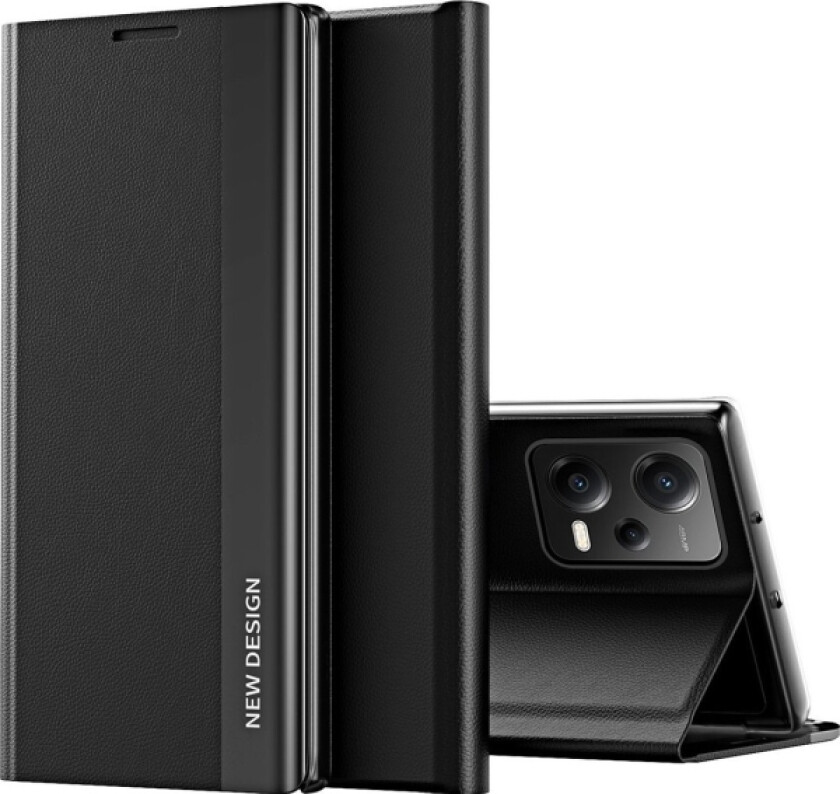 Sleep Case Pro Etui Til Xiaomi Redmi Note 12 5G / Poco X5 5G Med Klapk Podstawka Sort