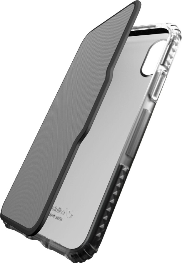 Cellularline Tetracbookiph961k, Flip Case, Apple, Iphone Xr, Sort, Gjennomsiktig